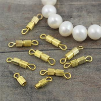 Zapięcie metalowe skręcane złote 14mm [10szt]