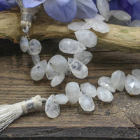 Kamień księżycowy łezka briolette fasetowana 12x8mm [3szt]