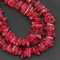 Kwarc malinowy sopel 12-28mm