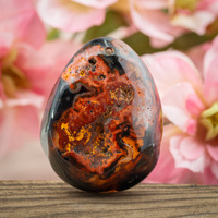 Zawieszka agat łezka 42x33mm