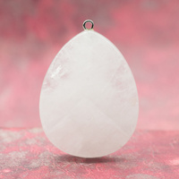 Zawieszka kryształ górski 45x35mm