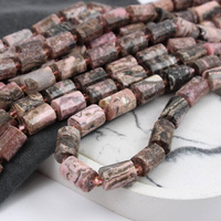 Rodonit wałek fasetowany 15x10mm