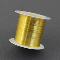 Drut miedziany GOLD posrebrzany 0,2mm [szpula 60m]