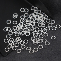 Ogniwo otwarte stal szlachetna posrebrzana 3,5x0,6mm SILVER [30szt]