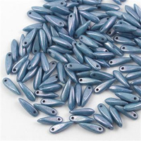 Dagger Chalk White Baby Blue Luster 3x10mm [20szt]