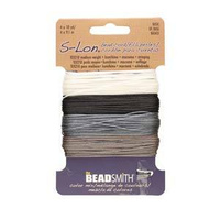 Nici nylonowe S-Lon bead cord BASIC 0,5mm [4x9,1m]