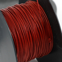 Rzemień skórzany czerwony 1mm [1metr]