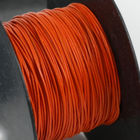 Rzemień skórzany pomarańczowy 1mm [1metr]