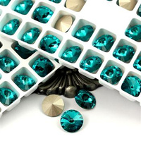 Preciosa Rivoli Maxima Blue Zircon 12mm [2szt]