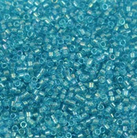 Miyuki Delica 11/0 Fancy Lined Aqua [5g]