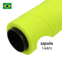 Sznurek do makramy brazylijski woskowany Neon Yellow 1mm [szpula 144m]