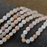 Awenturyn różowy fasetowana moneta 6mm