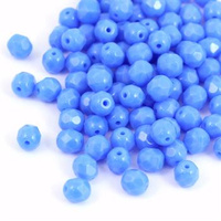 Fire Polish 6mm Opaque Navy Blue [20szt]