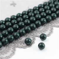 Preciosa Nacre Round Pearl Maxima Malachite 6mm [6szt]