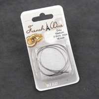 Drut francuski ciemnosrebrny 0,9mm/40cm