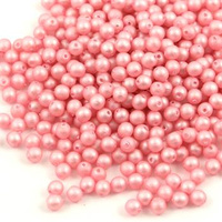 Round Beads Velvet Baby Pink 3mm [50szt]