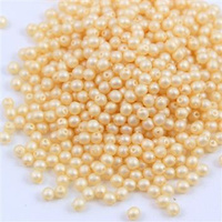 Round Beads Velvet Ecru 3mm [50szt]
