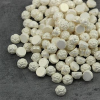 Roseta Two-Hole Cabochon Blossom White Jasmine [15szt]