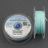 Griffin sznurek nylonowy turkusowy 1,5mm [1 szpula/10 m]