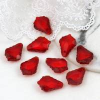 Kryształek szklany łezka barokowa fasetowana siam 16x11mm