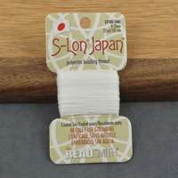 Nici poliestrowe S-Lon Japan Medium do nawlekania white 0,2mm [20m]