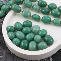 Awenturyn jajko oliwka 14x11mm