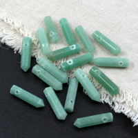 Awenturyn zielony zawieszka grot 24x6mm