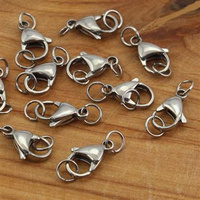 Zapięcie karabińczyk stal szlachetna +OG 9mm