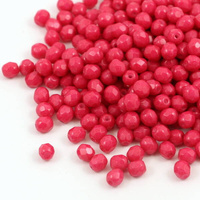 Fire Polish 4mm Alabaster Dragon Fruit [40szt]