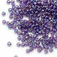 Toho Round 8/0 Transparent-Rainbow Sugar Plum [10g]