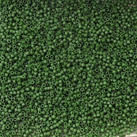 Miyuki Delica 11/0 Opaque Olive Matted Dyed [5g]