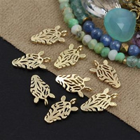 Zawieszka metalowa zebra ażurowa złota HQ 14x8mm