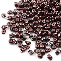 SuperDuo 2.5x5mm Luster Metallic Amethyst [5g]