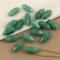 Awenturyn zielony zawieszka grot 20x9mm