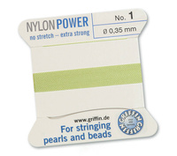 Griffin Nici nylonowe z igłą jade green 0,35mm [2m]