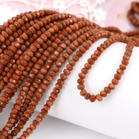 Piasek pustyni oponka fasetowana 4x3mm [sznur 38cm]