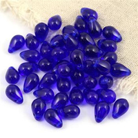 Teardrops Beads Cobalt Blue 9x6mm [20szt]