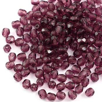 Fire Polish 4mm Amethyst [20szt]