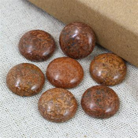 Kaboszon fossil chrysanthemum moneta 16mm