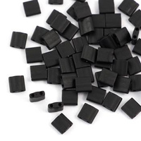 Miyuki Tila Beads 5x5x1,9mm Black Matted [30szt]