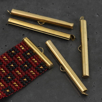 Końcówka do bransolet wsuwana SLIDE stal szlachetna pozłacana 40mm