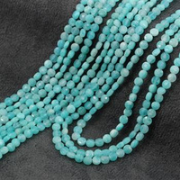 Amazonit moneta fasetowana 4mm [10szt]