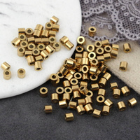 Przekładka walec stal szlachetna pozłacana 3x2,5mm/1,5 [20szt]