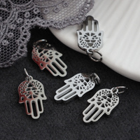 Zawieszka ręka fatimy hamsa stal szlachetna 17x9mm