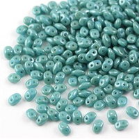 SuperDuo 2.5x5mm Opaque Baby Blue - Star Dust [5g]