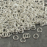 Ogniwo metalowe j. srebrne otwarte 5x0,8mm [100szt]