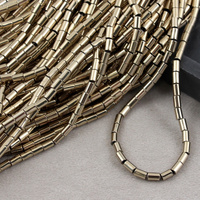 Hematyt złoty wałek gładki 5x3mm [sznur 40cm]