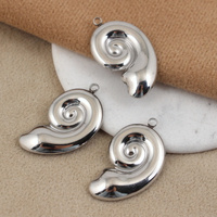 Zawieszka muszla stal szlachetna 30x17mm