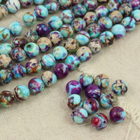 Jaspis lazurowe wybrzeże kula niebiesko-fioletowa 10mm