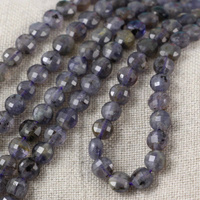 Iolit moneta fasetowana 8mm